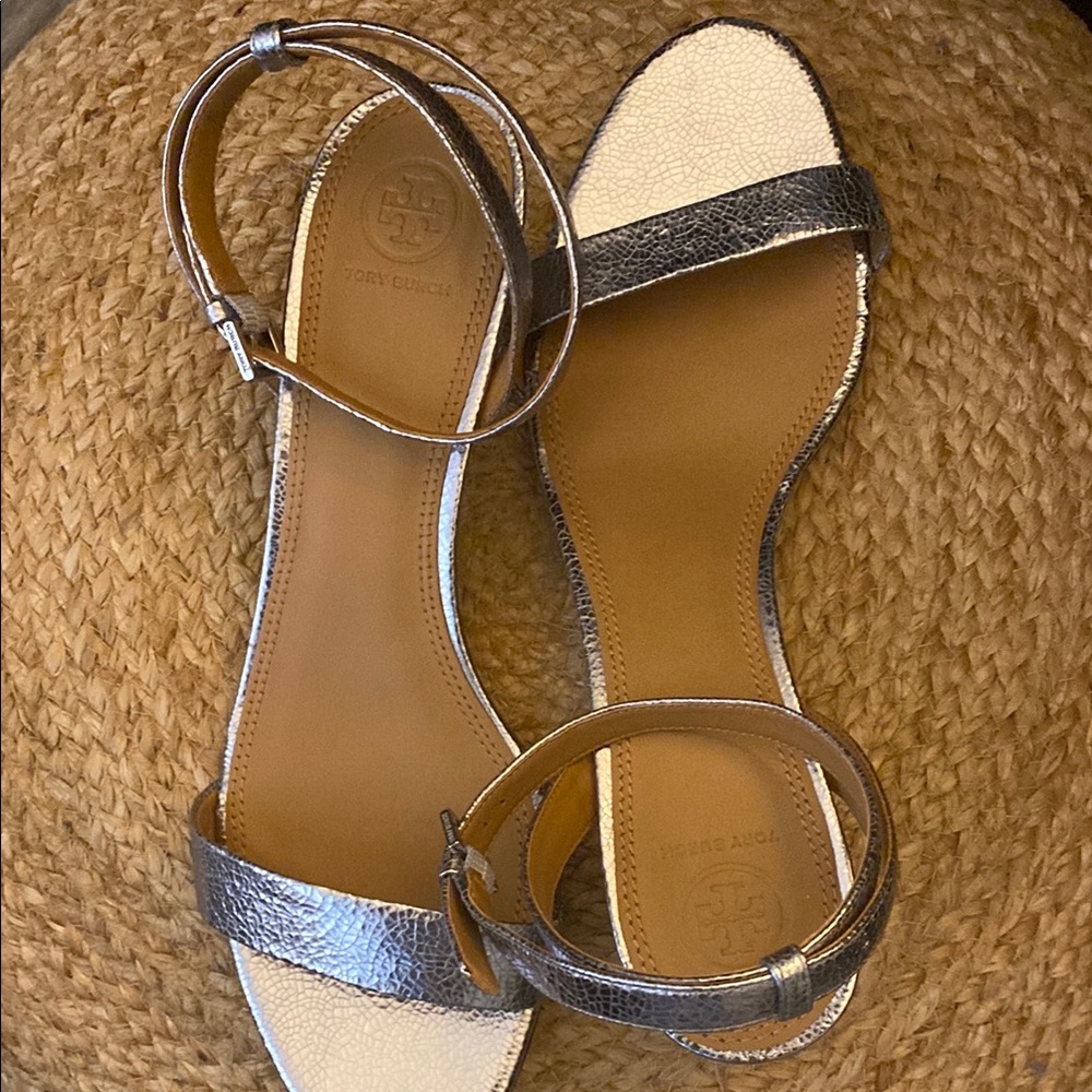 Tory Burch Silver Women's Sandals